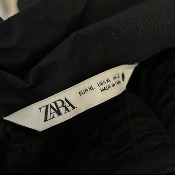 Zara Poplin Blouse with Tie XL - Picture 6 of 11